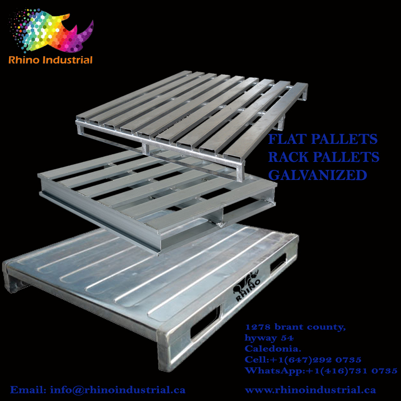 FLAT PALLETS GALVANIZED RHINO RHINO INDUSTRIAL