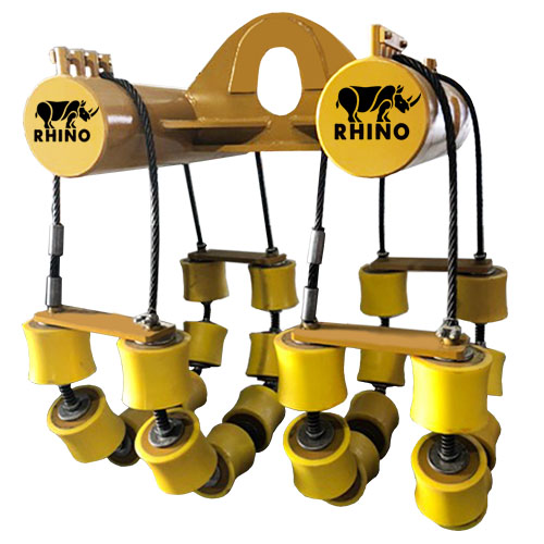 PIPE CRADLES-12 inch to 24 inch pipe rigging-pipe lowering cradle-Dual_Head_Roller_pipe Cradle