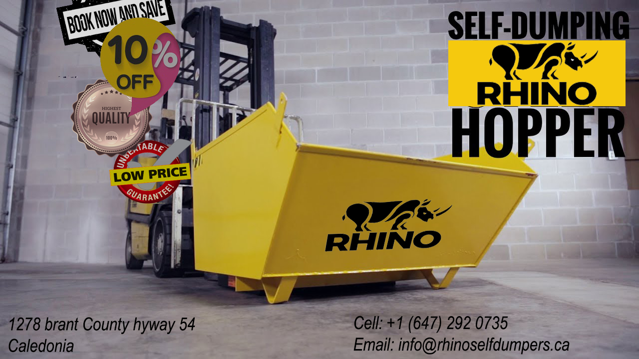 RHINO SELF DUMPING HOPPERS IN WHOLESALE PRICES